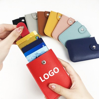 PU Leather Pullout Card Holder & Wallet