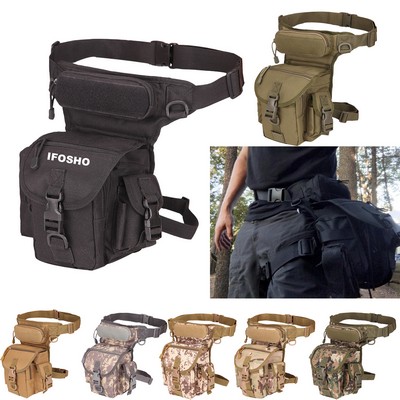 Thigh-Mounted Pouch Tactical Leg Bag for Motorcycle Riding or Outdoor Use