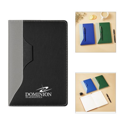 A5 Line Notepad with Pen Holder
